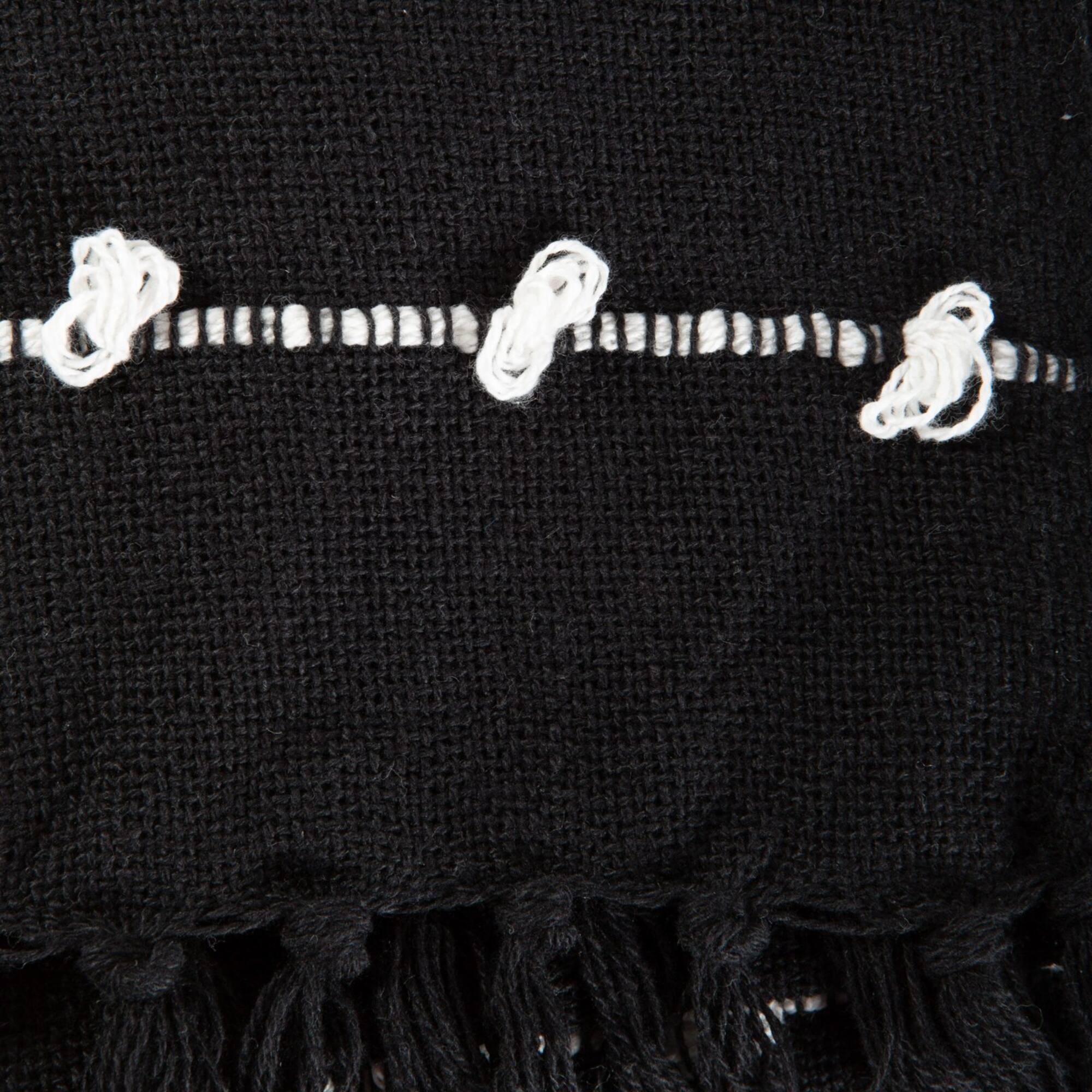 DII® Black Woven Loop Throw